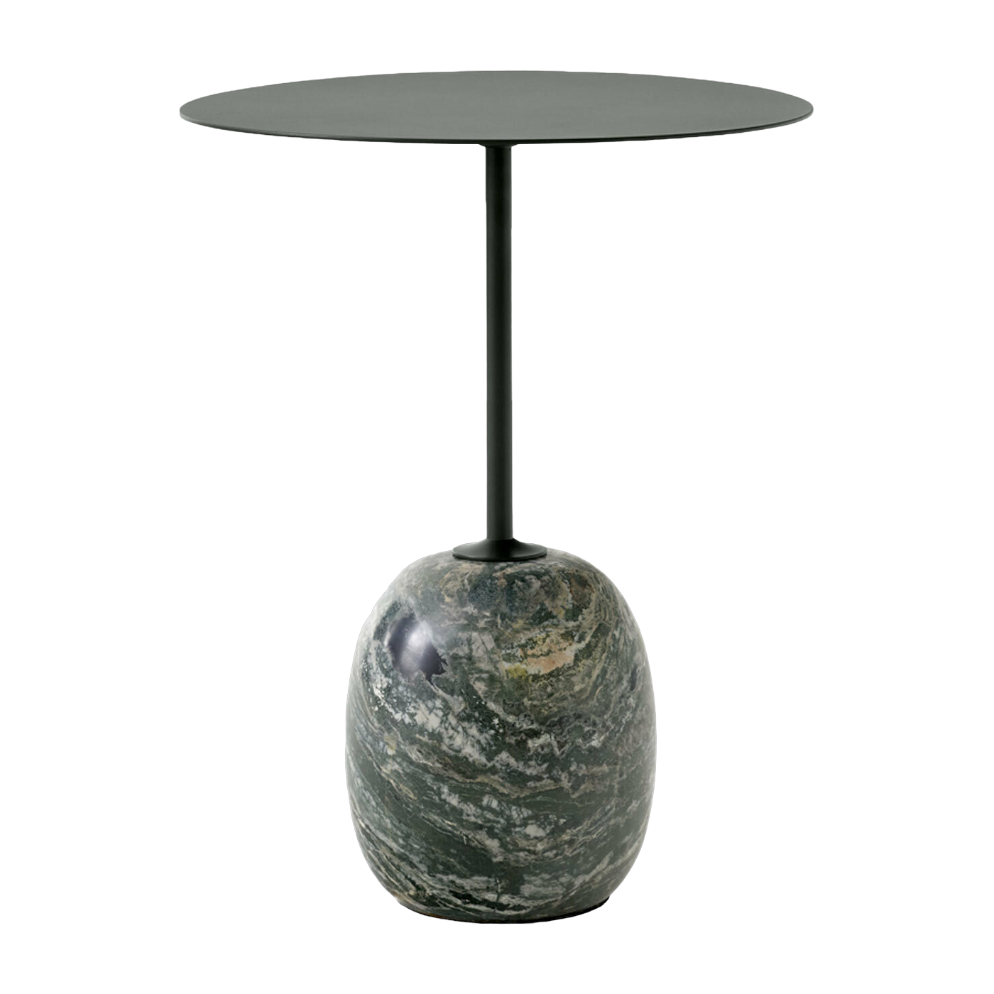 Mesa auxiliar en mármol verde 50 cm Lato LN8 - &tradition
