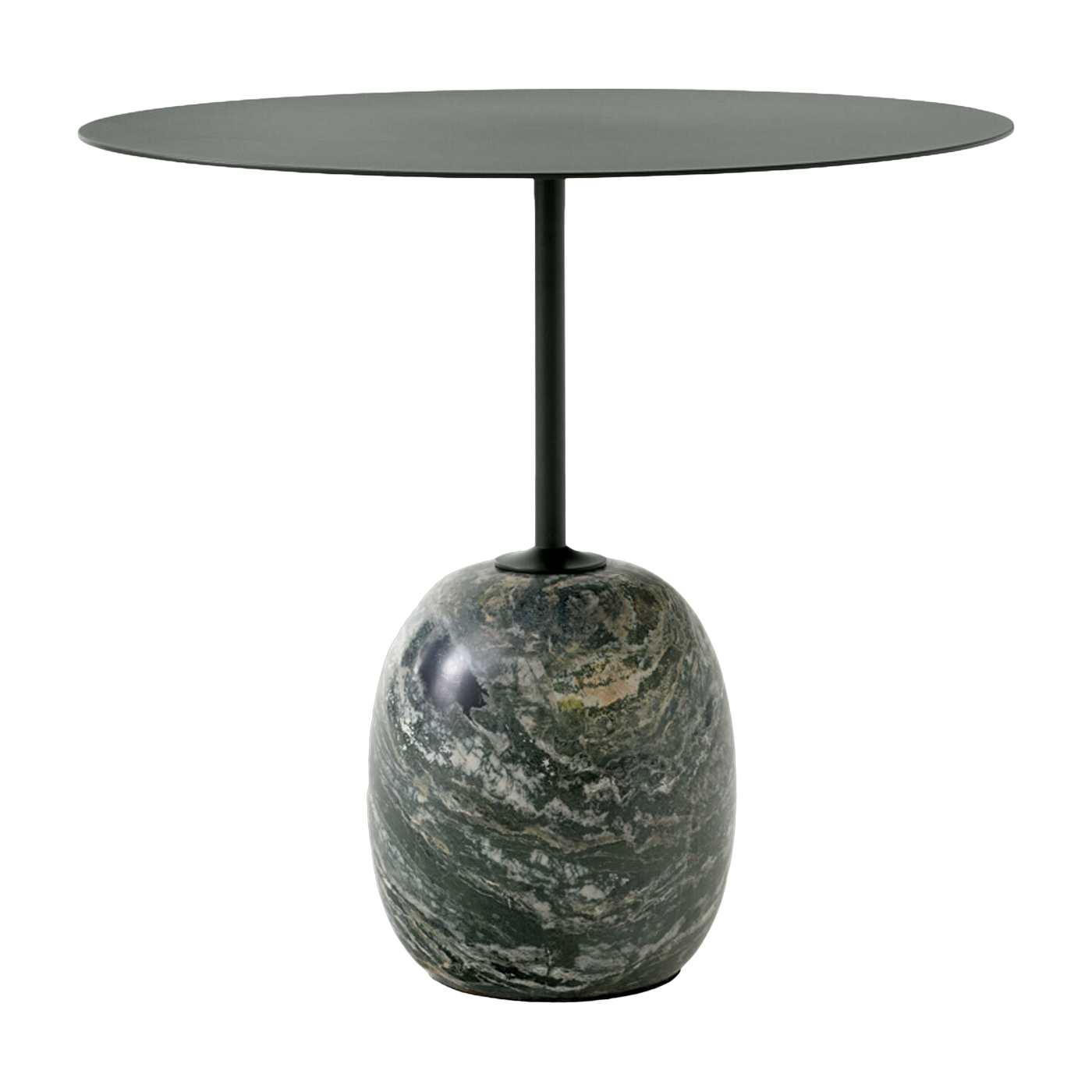 Mesa auxiliar en mármol verde 45 cm Lato LN9 - &tradition