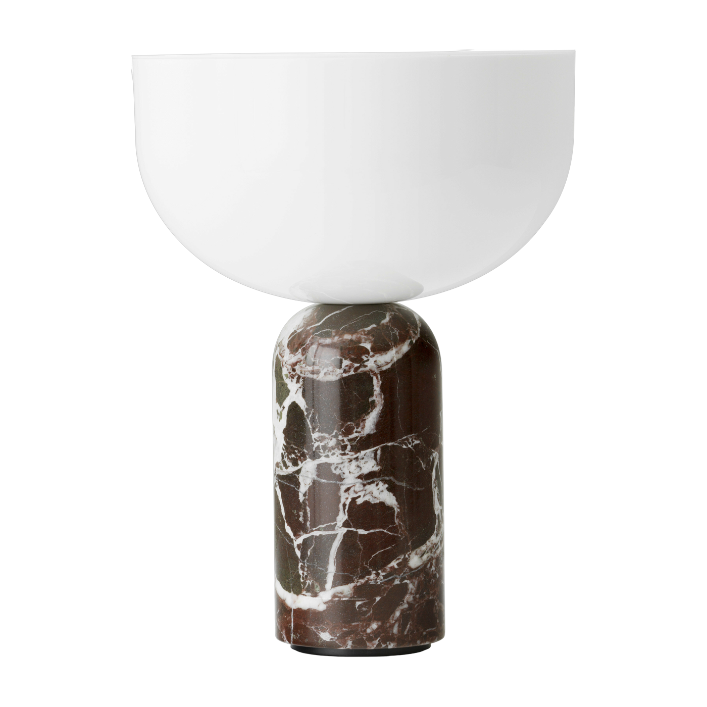 Lampe portable en marbre rouge Rosso Levanto 24 cm Kizu - New Works