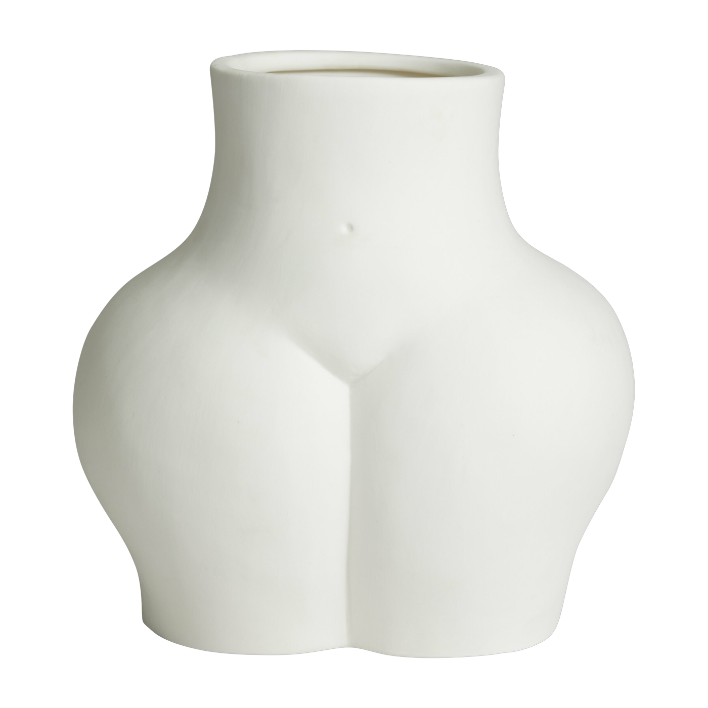 Vase Frau aus Keramik weiß 22 x 23 cm Avaji -. Nordal