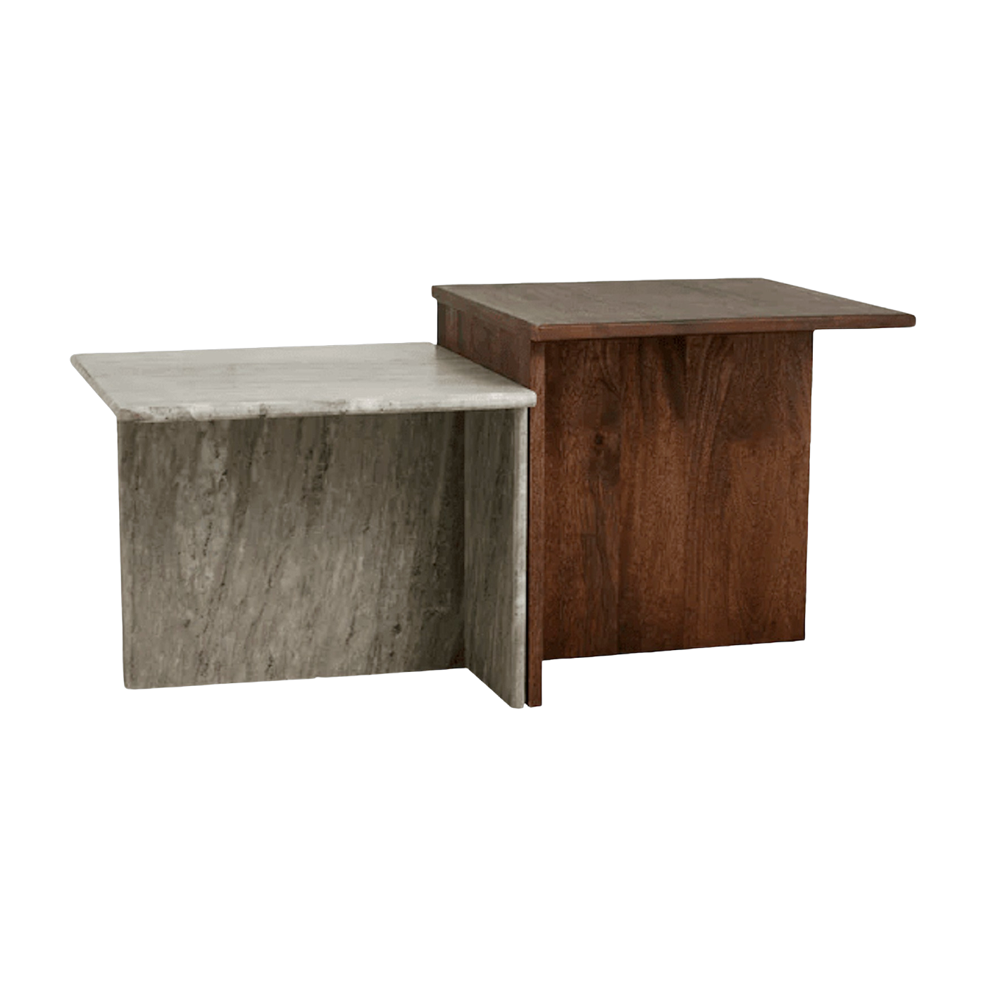 Tavolini in legno di mango 50 x 48 cm Odra - Nordal