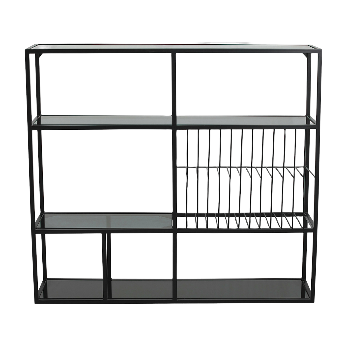 Scaffale in ferro nero 100 x 90 cm Rur - Nordal