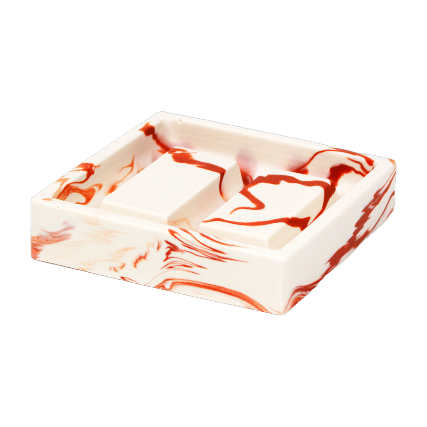 Porte-savon en roche saline terracotta 9,5 x 2,3 cm - Studio Rosaroom