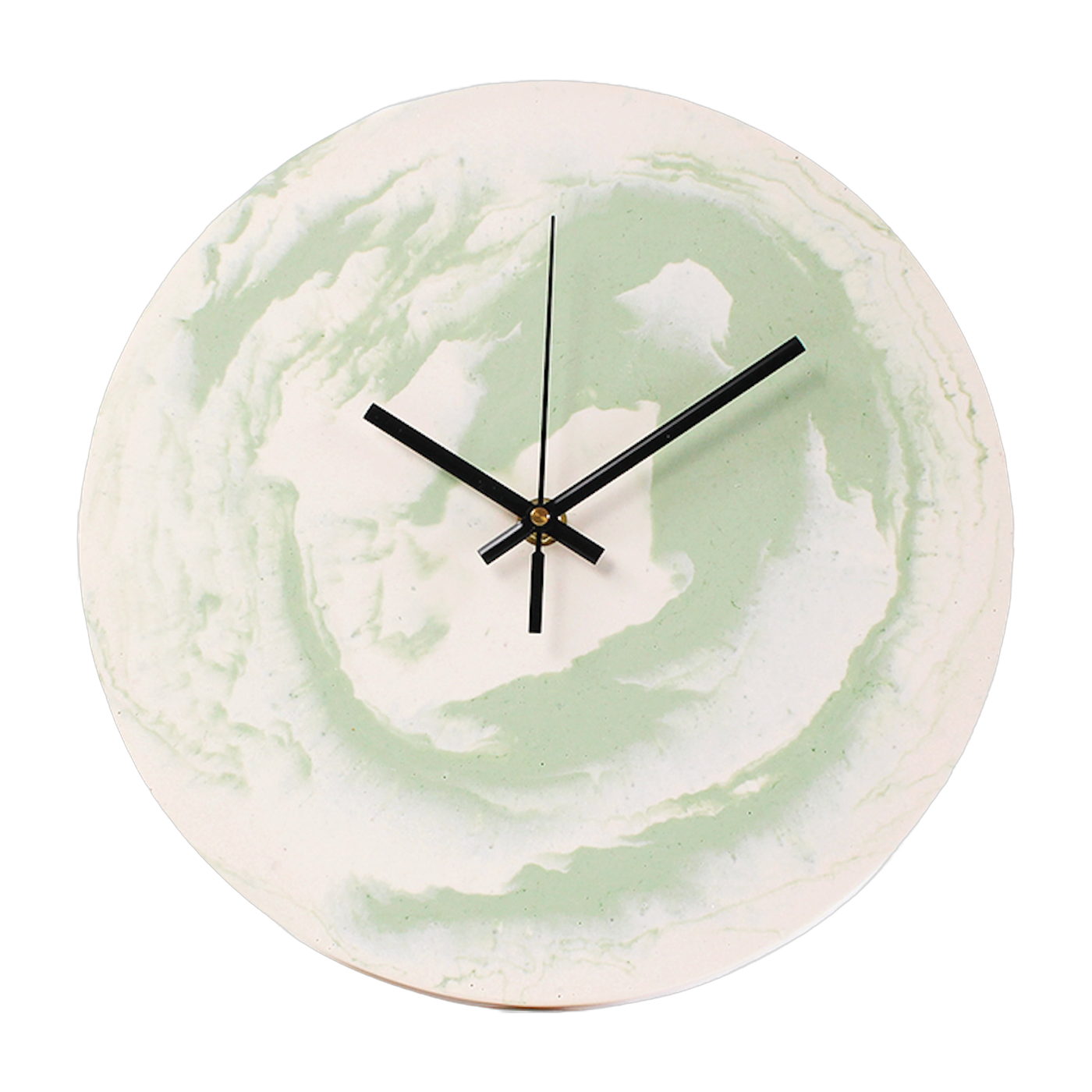 Salt rock clock green of gray 27 cm - Studio Rosaroom