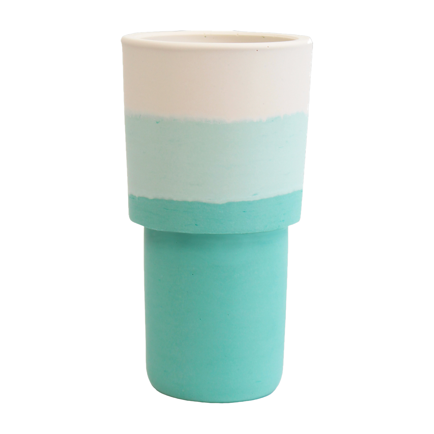 Vase salt rock blue 20 x 8, 5 cm Totem - Studio Rosaroom