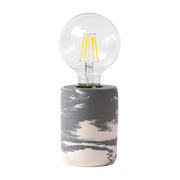Lampe en roche saline noir de mars 10 x 8 cm Globe - Studio Rosaroom