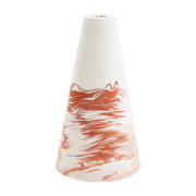 Vase aus terracottafarbenem Salzgestein 14 cm Iconic -. Studio Rosaroom