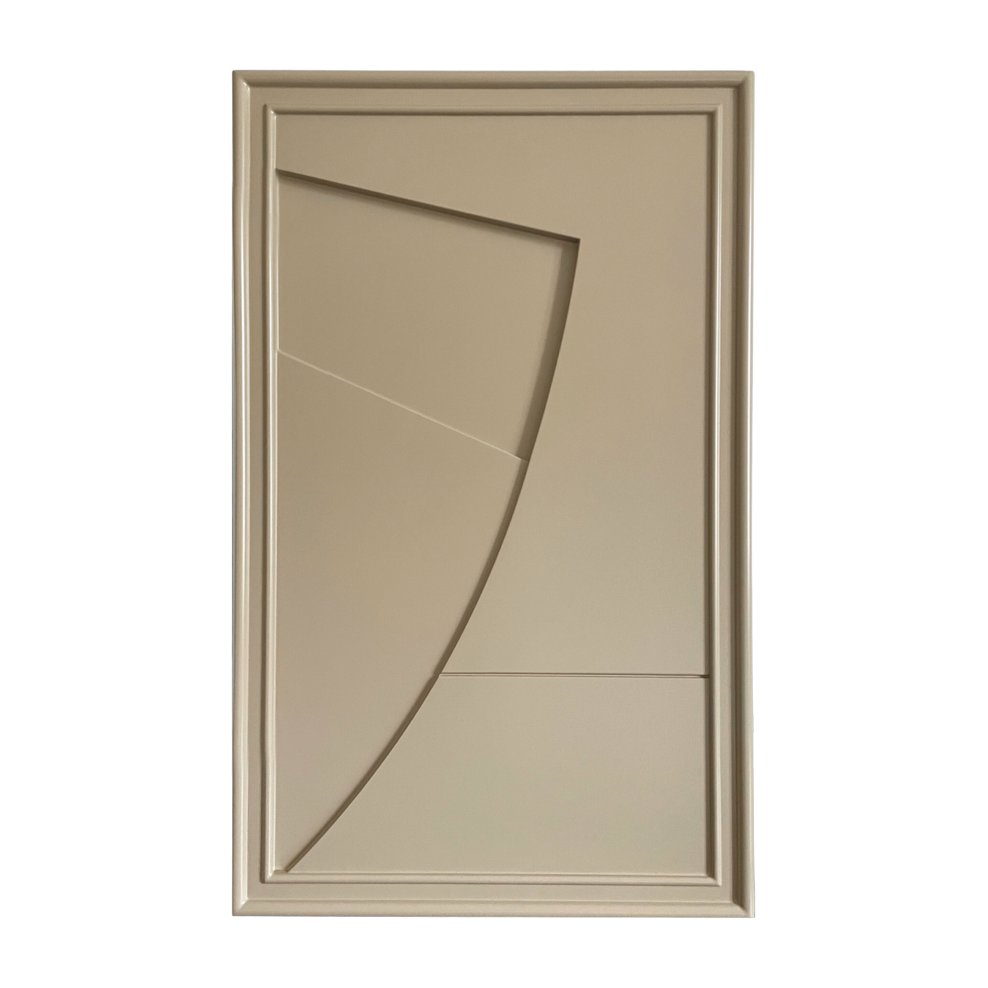 Quadro in legno grigio beige 80 cm Arco - Likya
