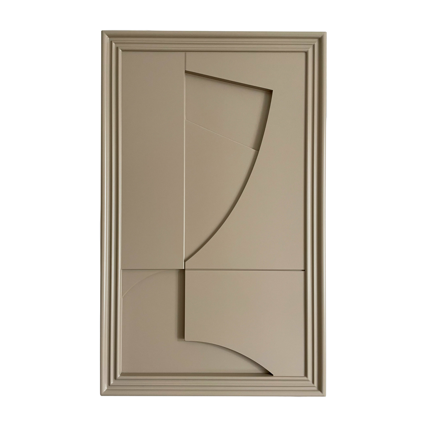 Quadro in legno grigio beige 80 cm Randonne - Likya