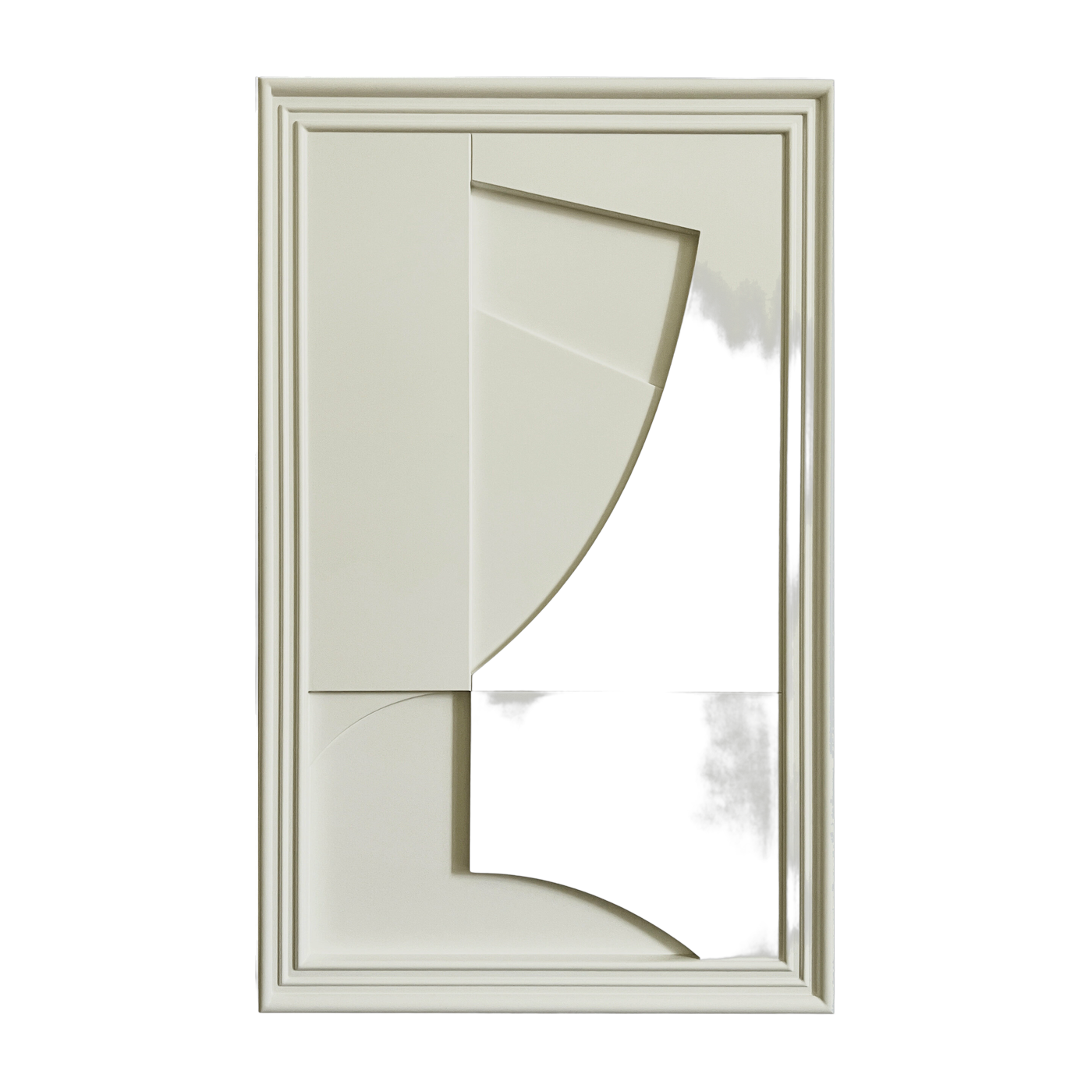 Quadro in legno bianco oyster 80 cm Randonne - Likya