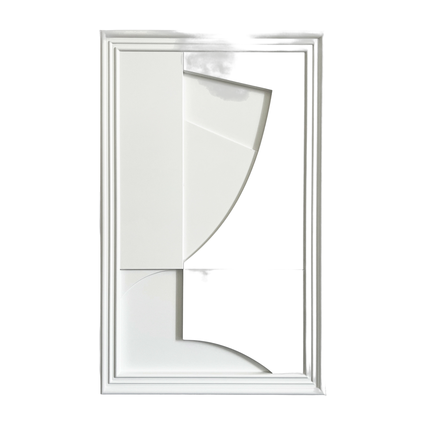 Quadro in legno bianco 80 cm Randonne - Likya