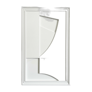 Cuadro de madera blanco 80 cm Randonne - Likya