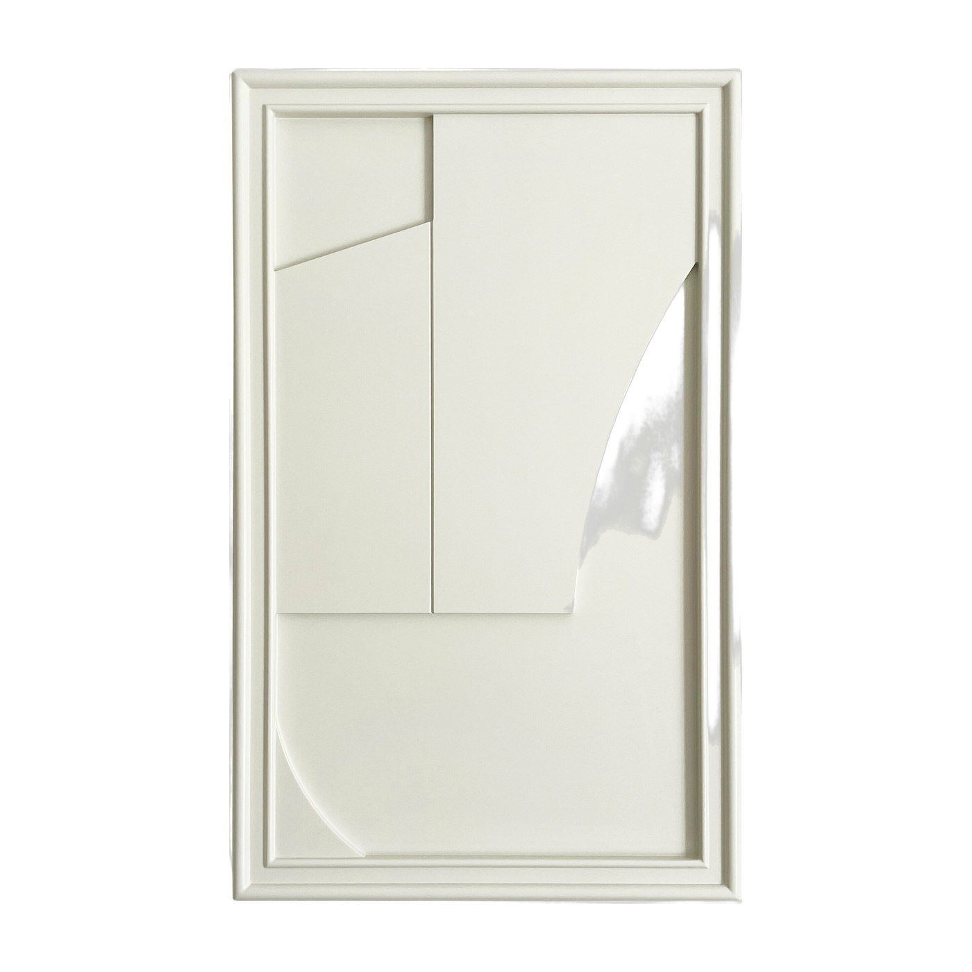 Quadro in legno bianco oyster 80 cm Verge - Likya
