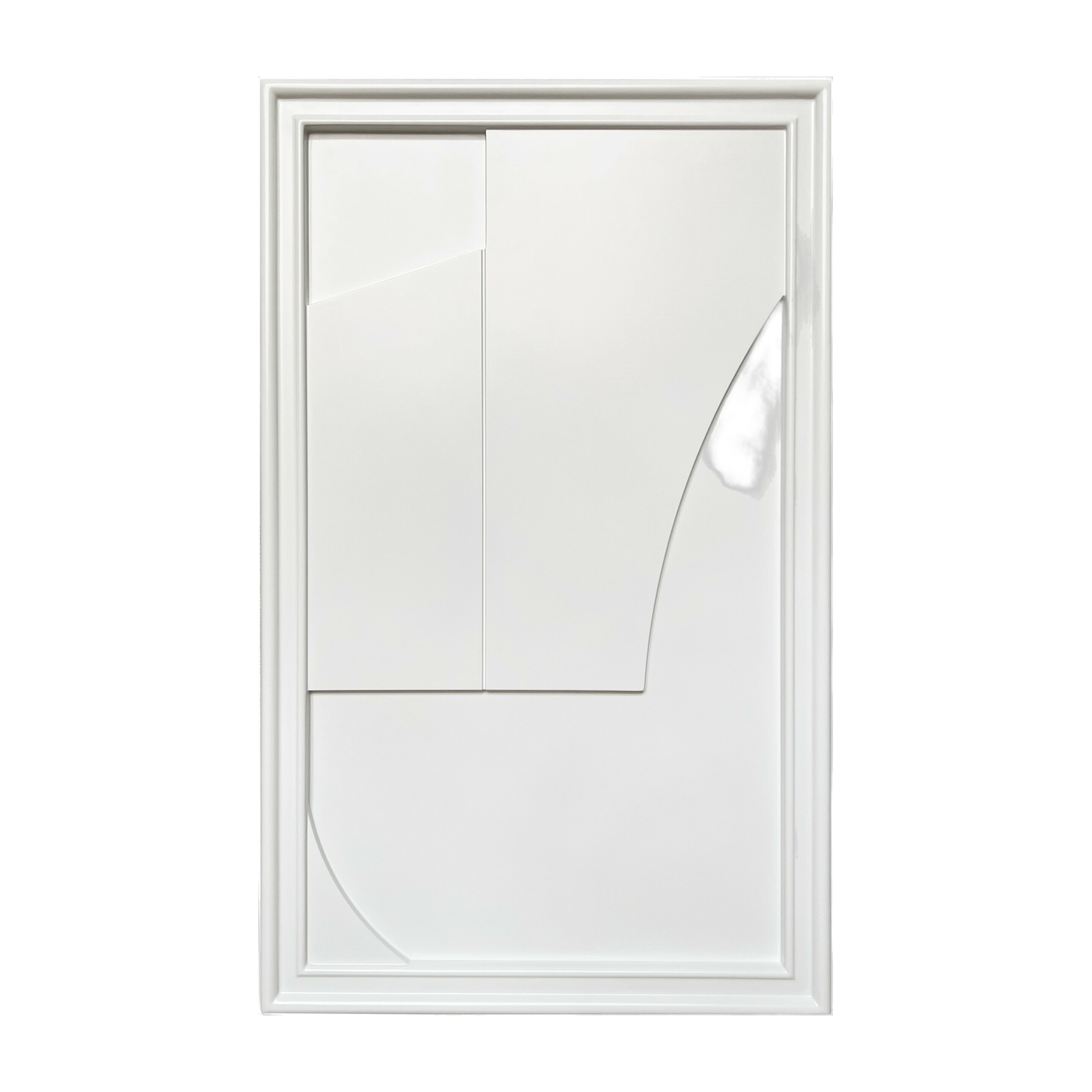 Quadro in legno bianco 80 cm Verge - Likya