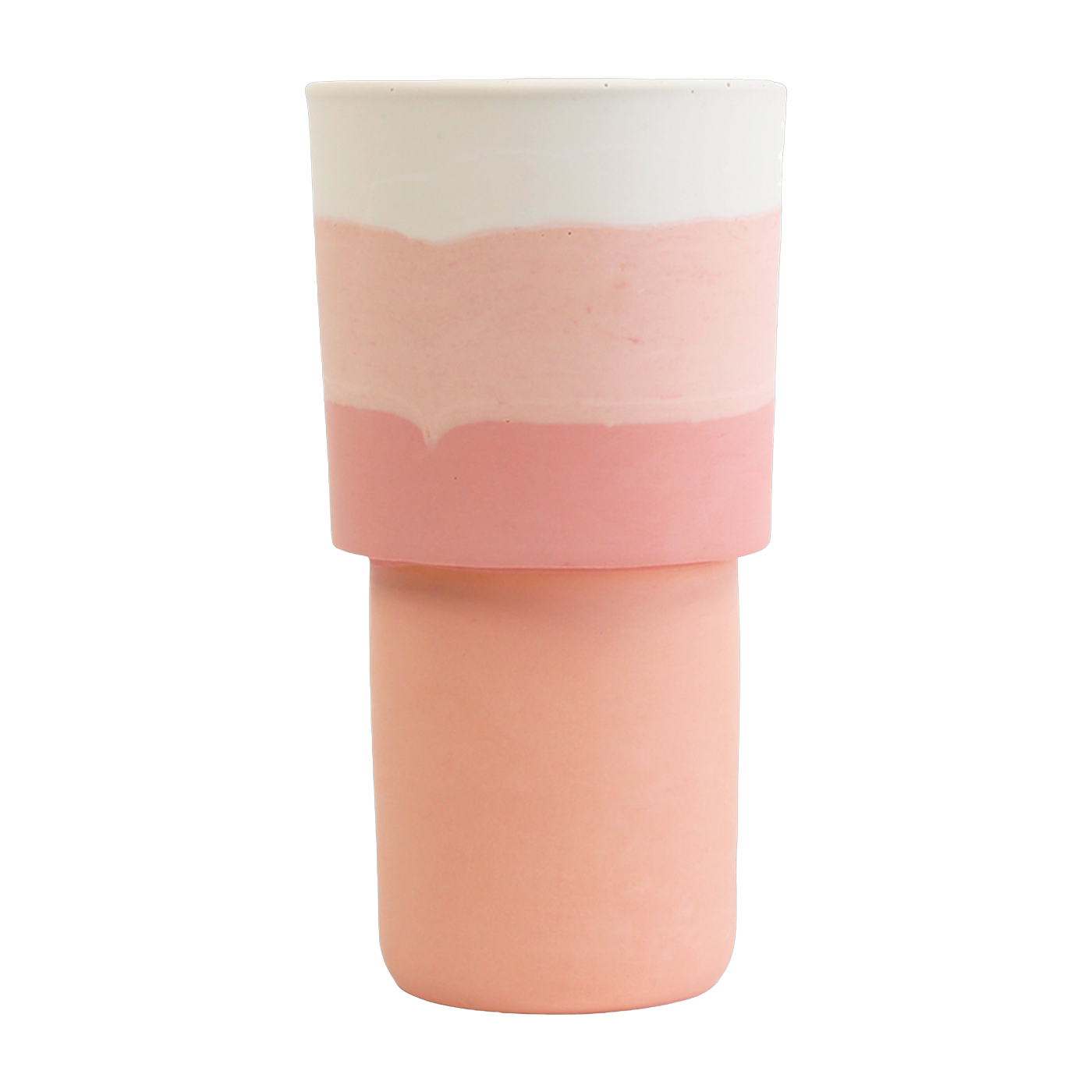 Vase salt rock peach 20 x 8. 5 cm Totem - Studio Rosaroom