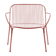 Fauteuil de jardin en acier rouge Hiray - Kartell