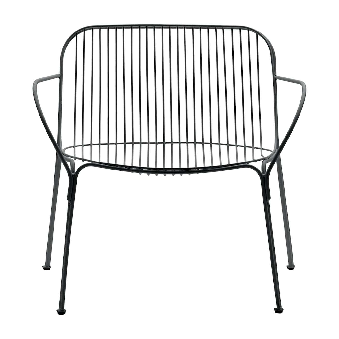 Schwarzer Stahlgartensessel Hiray -. Kartell