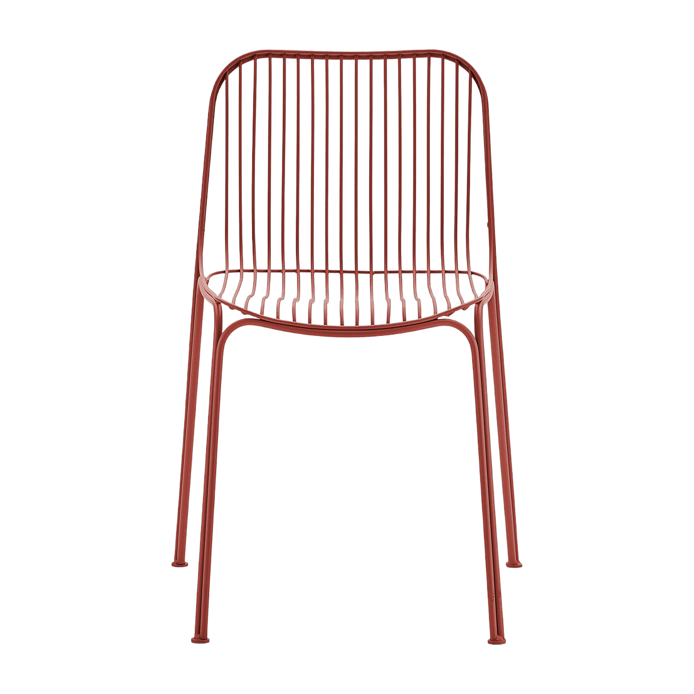 Chaise de jardin en acier rouge Hiray - Kartell