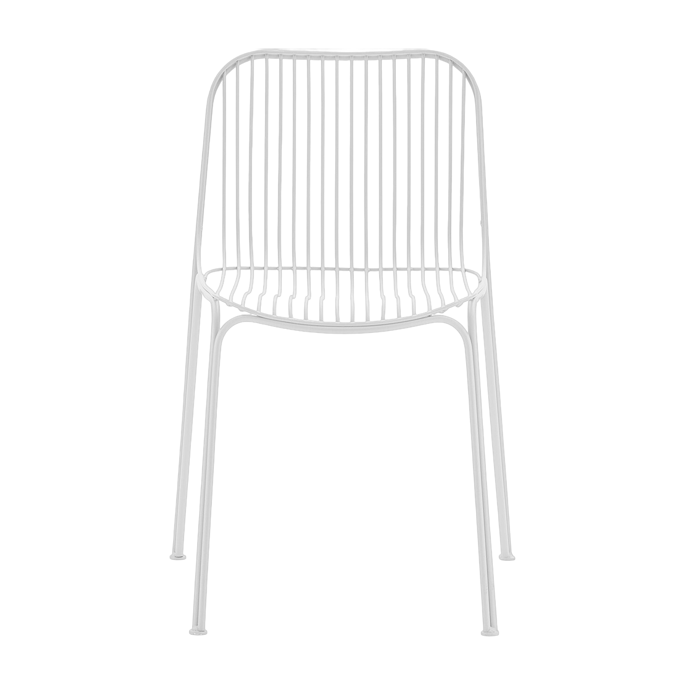 Chaise de jardin en acier blanc Hiray - Kartell