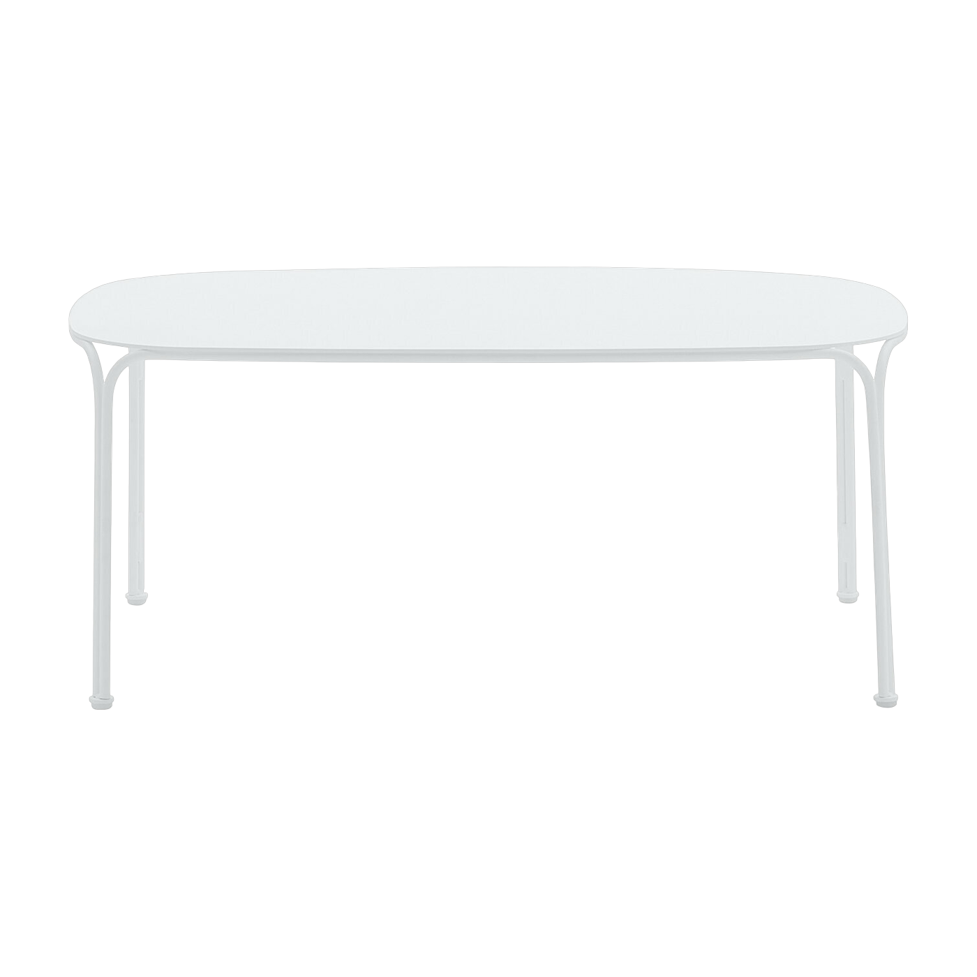 White steel garden coffee table 38 cm Hiray - Kartell