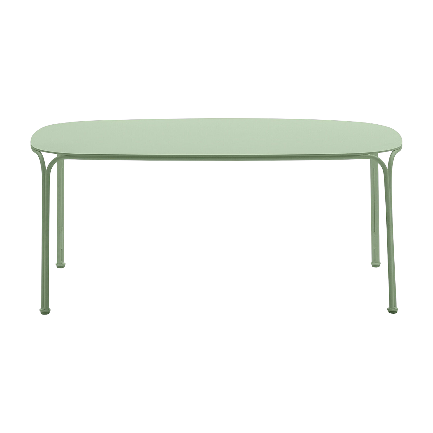 Table basse de jardin en acier vert 38 cm Hiray - Kartell