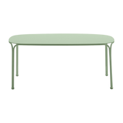 Table basse de jardin en acier vert 38 cm Hiray - Kartell