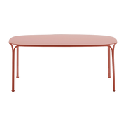 Table basse de jardin en acier rouge 38 cm Hiray - Kartell