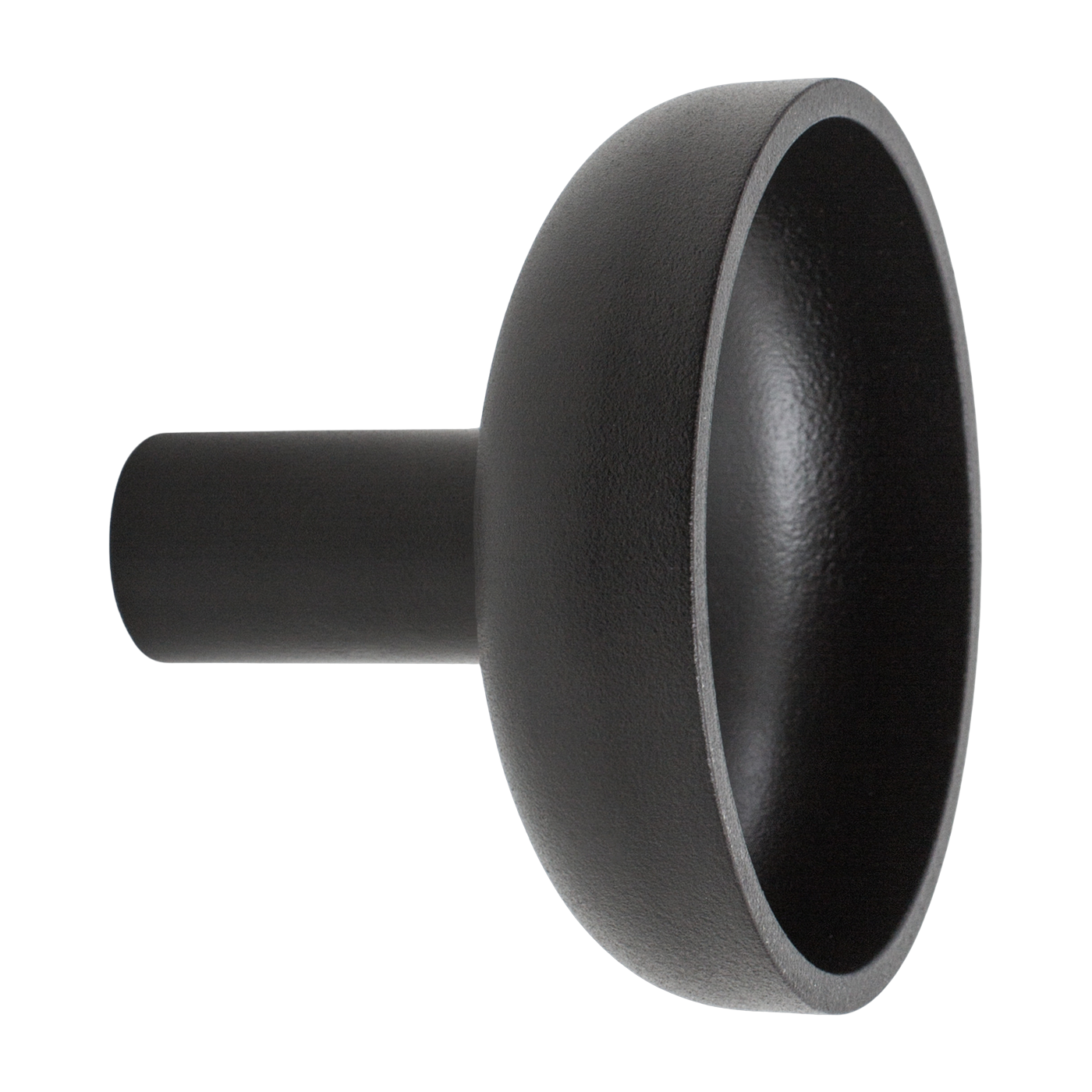 Black metal wall hook 8 cm Hook - Hem