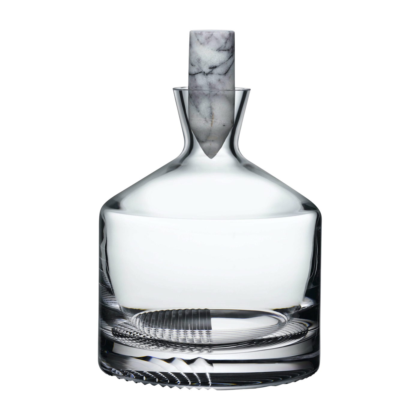 Bouteille de whisky en cristal sans plomb 1,8l Alba - Nude Glass