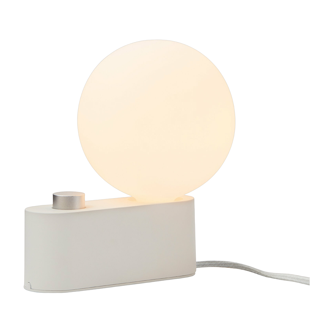 Lámpara de mesa de aluminio blanco tiza 22 x 15 cm Alumina - Tala