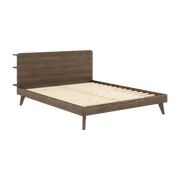 Retreat dark pine lacquered bed 160 x 200 cm - Karup Design