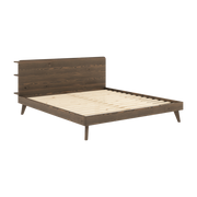 Letto in pino scuro 180 x 200 cm Retreat - Karup Design