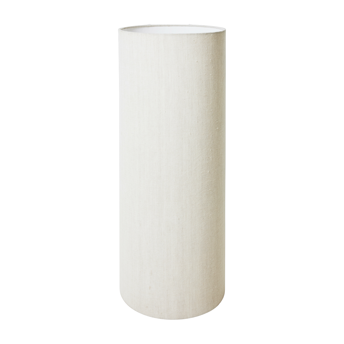 Pantalla cilíndrica de lino natural 33 x 82 cm - HKliving