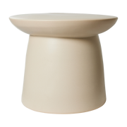 Table d'appoint en grès beige 46 x 37cm Earthenware - HKliving