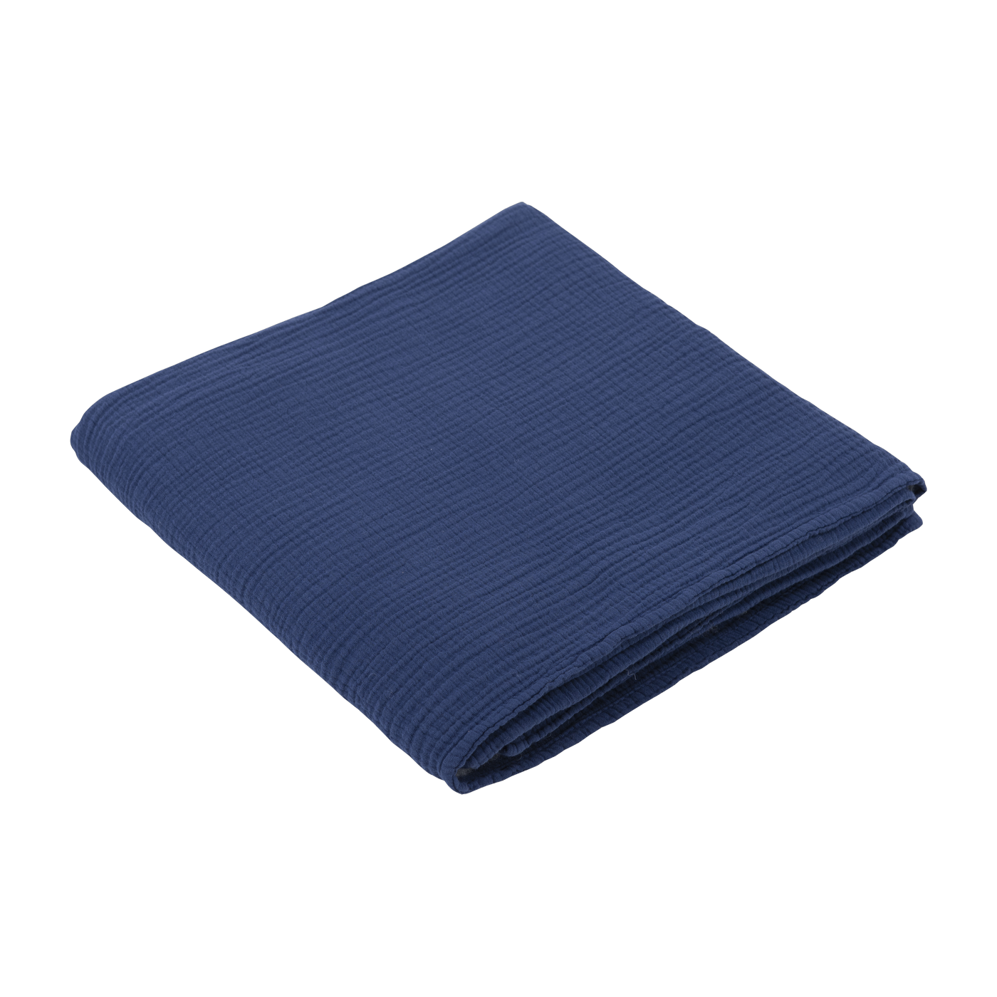Lange en gaze de coton 90 x 90 cm bleu marine Les Petits - The Cool Republic
