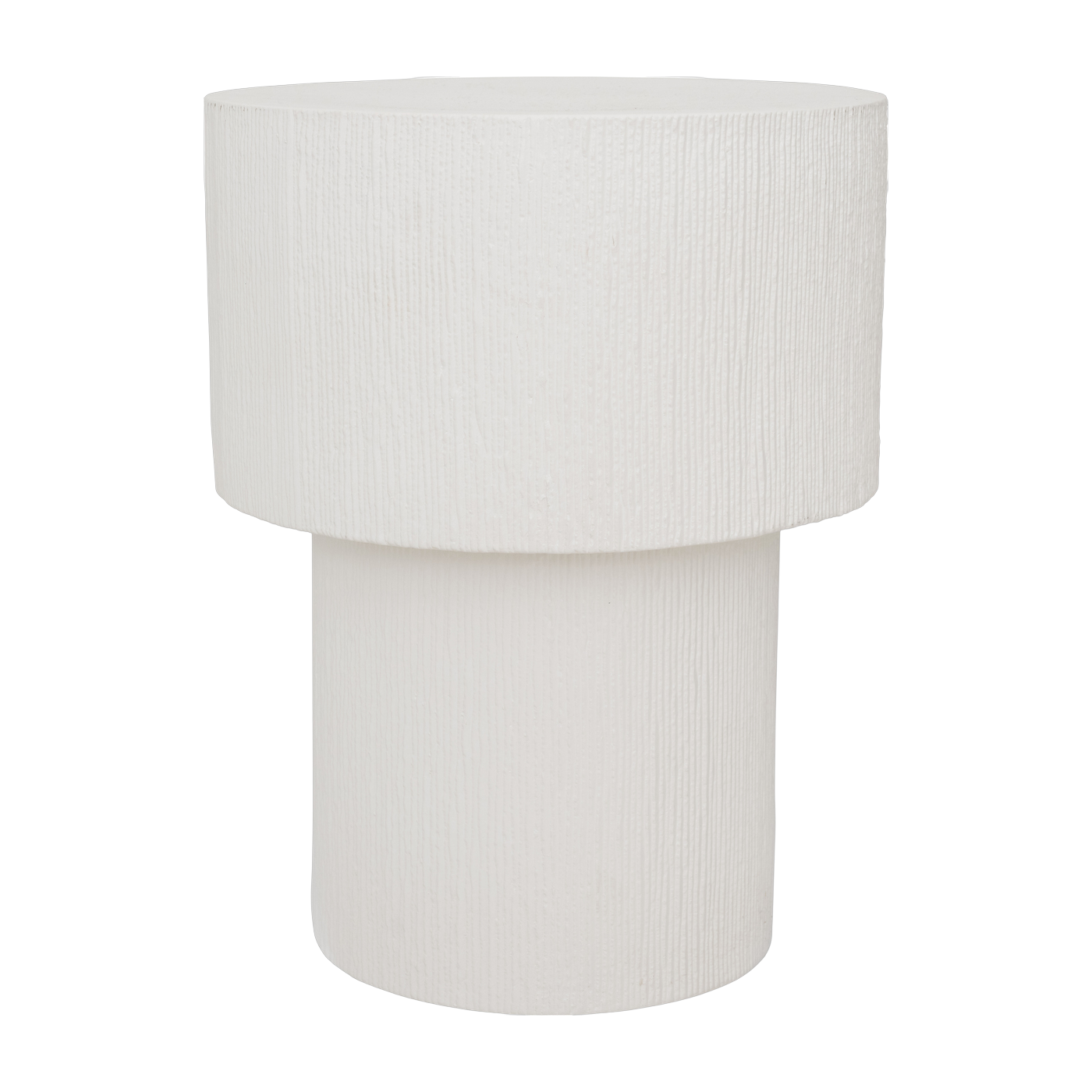 Tavolino in ceramica bianca 29 cm Alezio - Urban Nature Culture