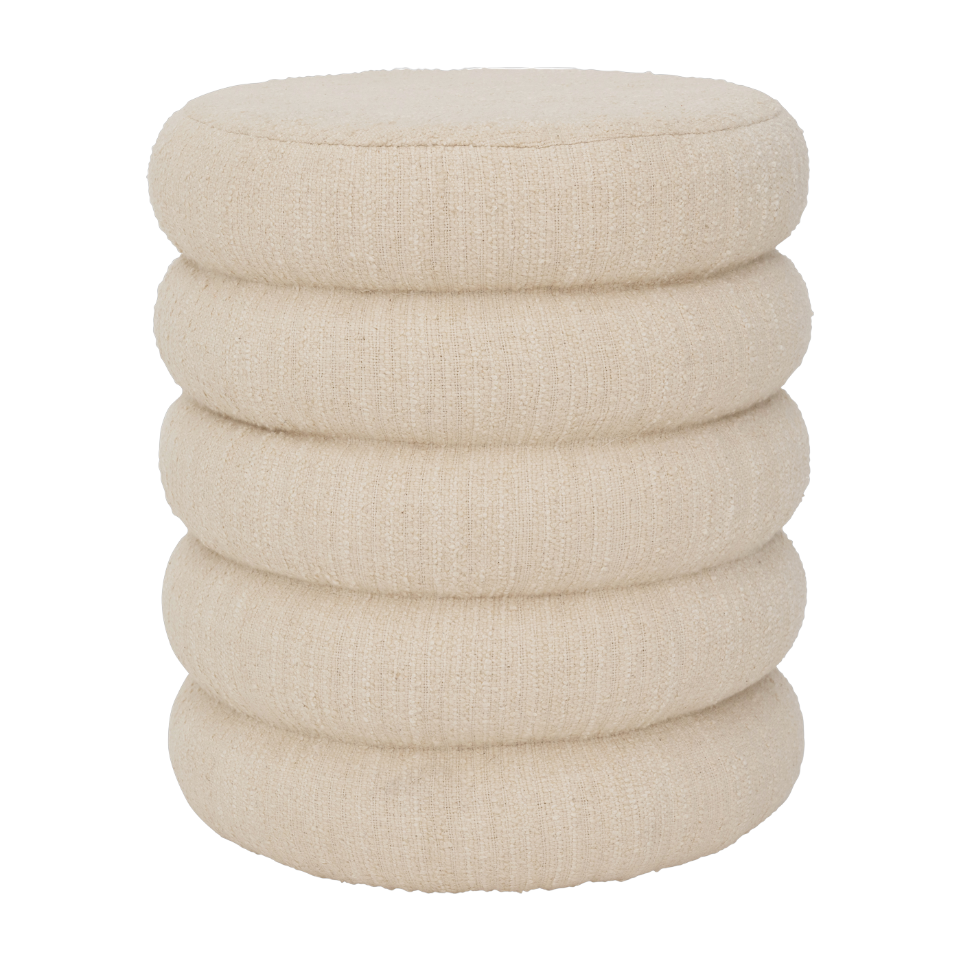 Pouf Andria in cotone bianco - Urban Nature Culture
