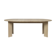 Mesa extensible de 2 plazas Bevel de haya beige - Ferm Living