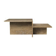 Table basse en travertin beige 55 x 108 cm Distinct - Ferm Living