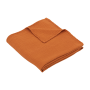 Maxi-lange en gaze de coton 120 x 120 cm orange abricot Les Petits - The Cool Republic