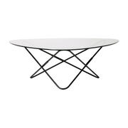 Couchtisch mit schwarzer Struktur und Rauchglas AO -. Airborne