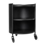 Eve black steel bedside table 53 x 42 cm - Ferm Living