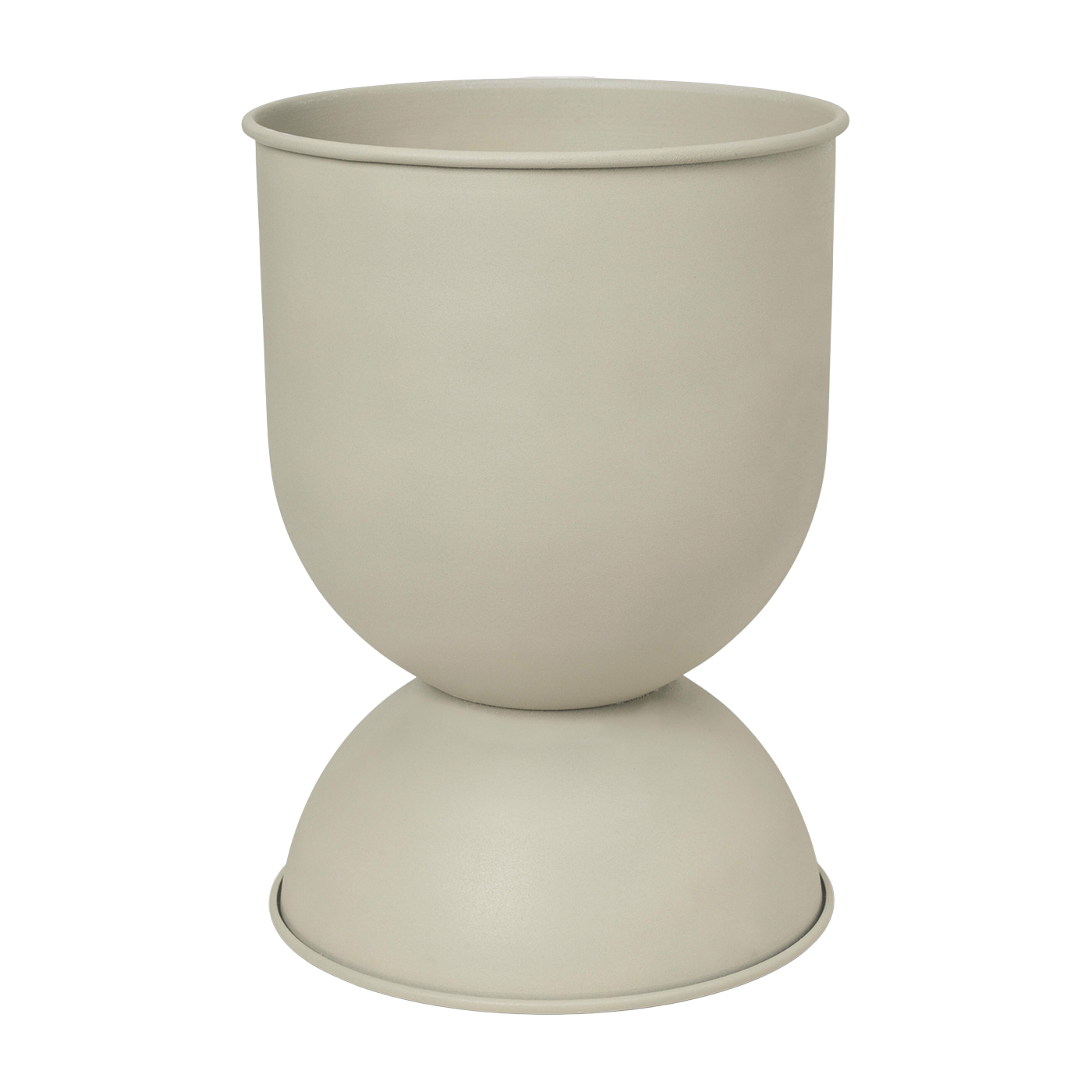 Beigefarbener Übertopf Hourglass L -. Ferm Living