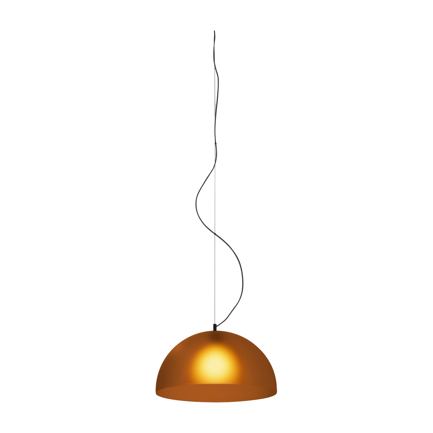 Lampada a sospensione in metallo arancione 45 cm Bubbles - Martinelli Luce