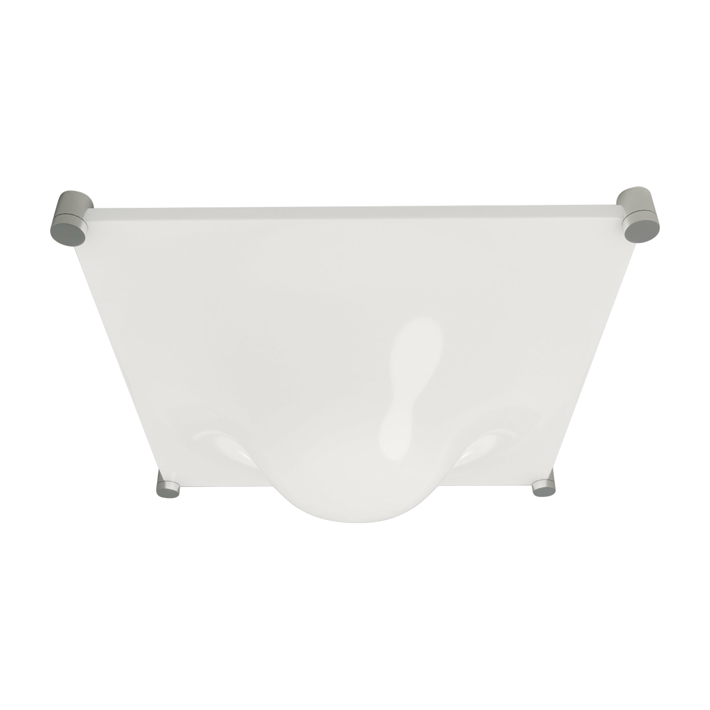 Plafoniera in metallo bianco 35 x 35 cm Bolla - Martinelli Luce