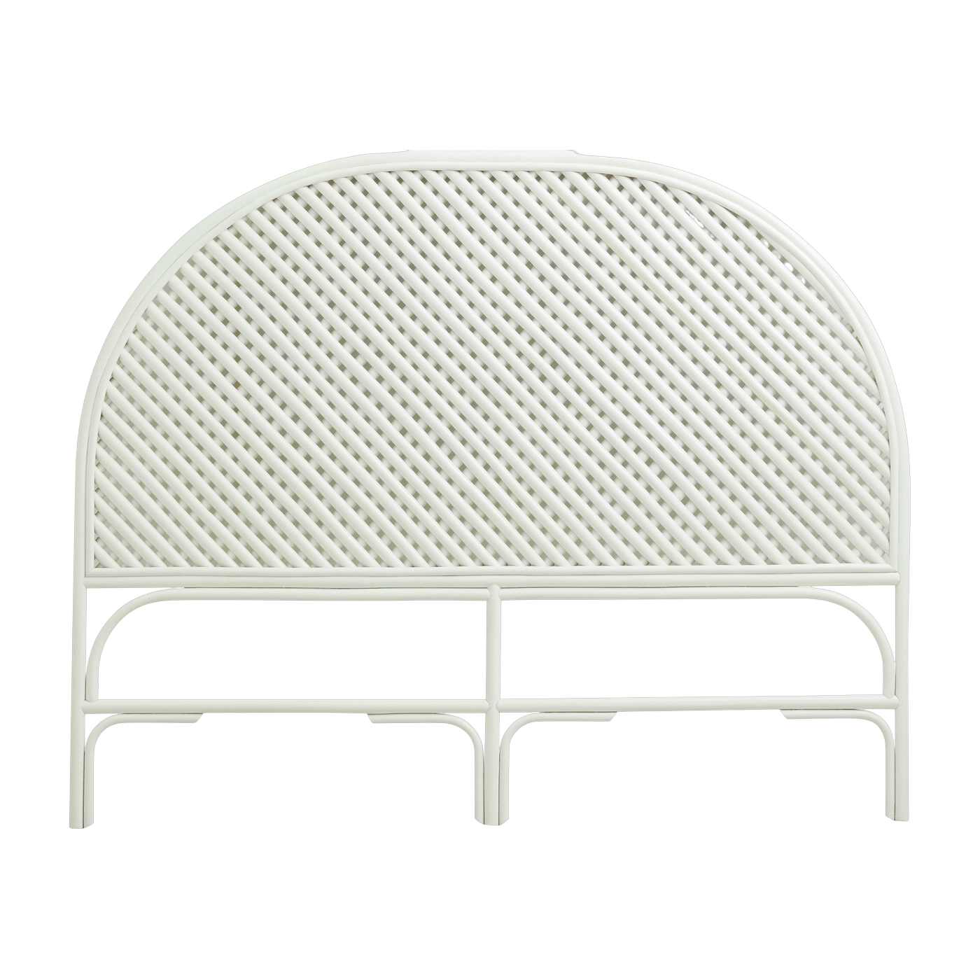 Testiera Phai in bianco rotin - Nordal