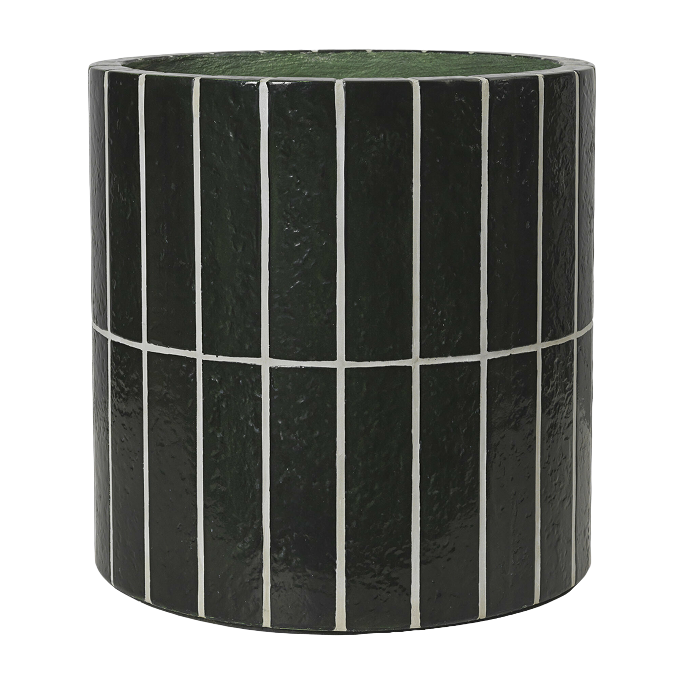 Übertopf aus Beton dunkelgrün 40 x 51 cm Pillar -. Ferm Living