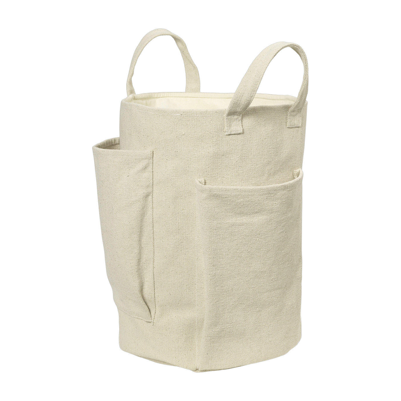 Beigefarbener Baumwollkorb 50 x 35 cm Pocket -. Ferm Living