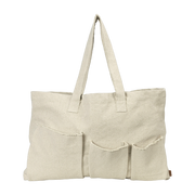 Bolsa de viaje de algodón beige 50 x 40 cm Pocket - Ferm Living