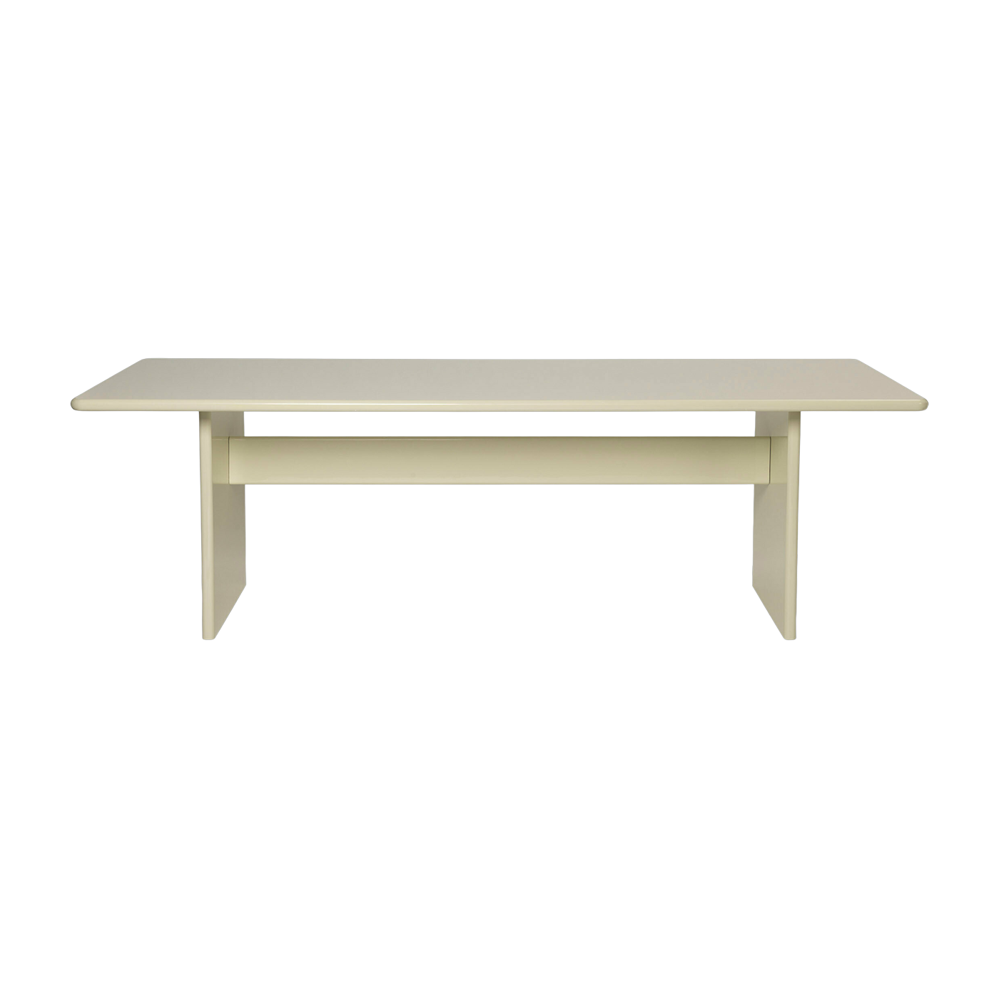 Mesa de comedor de madera blanca 90 x 247 cm Rink - Ferm Living